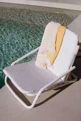 pool chair tui with jacquard towel